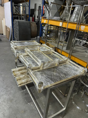 Custom 316 Stainless Steel Sink Legs | Brass, Nickel, Black, Antique & Unlacquered