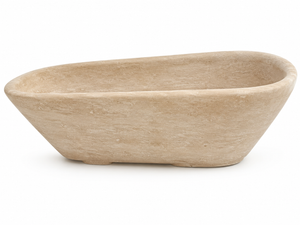 Travertine Stone Bathtub | 70" Luxury Freestanding Natural Stone Soaking Tub