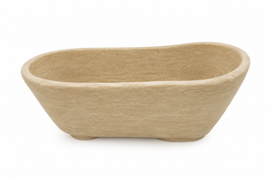 Travertine Stone Bathtub | 70" Luxury Freestanding Natural Stone Soaking Tub