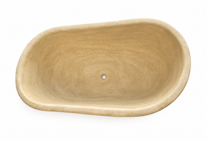 Travertine Stone Bathtub | 70" Luxury Freestanding Natural Stone Soaking Tub